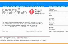 Image result for CPR Certification Form