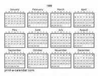 Image result for Pocket Calendar 1999