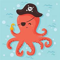 Image result for Pirate Octopus Silhouette Clip Art
