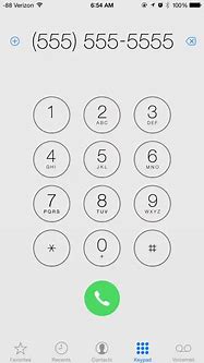 Image result for iPhone Dialing Screen