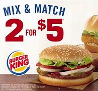 Image result for Burger King 2 for 5