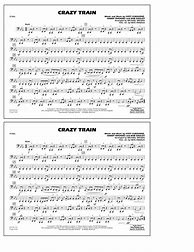 Image result for Crazy Train Tuba Sheet Music