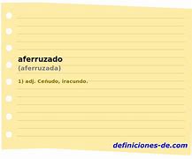 Image result for aferrizado