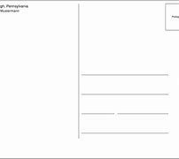 Image result for Back of Postcard Template 4X6