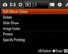 Image result for Sony Alpha 1 Menu System