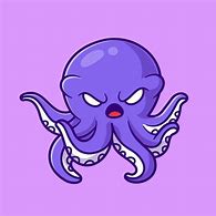 Image result for Purple Angry Octopus Cartoon