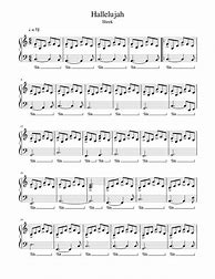 Image result for Hallelujah Shrek Piano Sheet Music