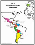 Image result for Printable Map of Spanish Speaking Countries