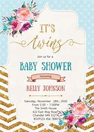 Image result for Twin Baby Shower Invitations