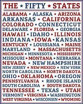 Image result for 50 States in Alphabetical Order