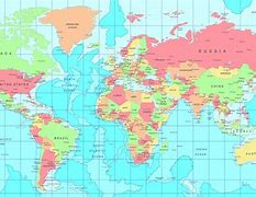 Image result for World Map with Countries and Capital Cities