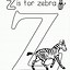 Image result for Z Is for Coloring Page
