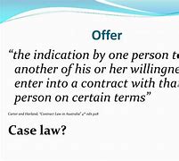 Image result for Offer Case Laws
