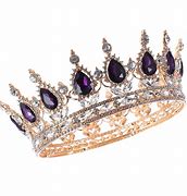 Image result for Queen Crown Gold with Purple