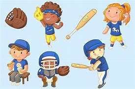 Image result for Playing Baseball Clip Art