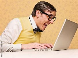 Image result for Nerd Sitting at Computer