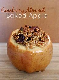 Image result for Cranberry Almond Baked Apple Recipe