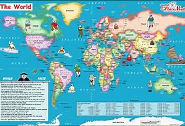 Image result for World Map for Students