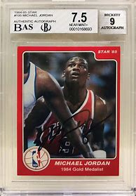 Image result for Michael Jordan Rookie Card Star 85
