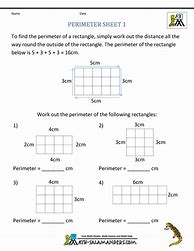 Image result for Area and Perimeter Worksheets 3rd Grade