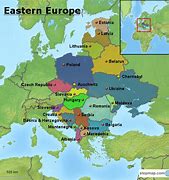 Image result for Eastern Europe On World Map