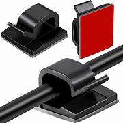 Image result for Black Sticky Pad Car Cable Clips