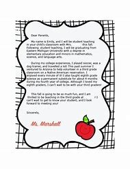 Image result for Apology Letter to Parents From Teacher
