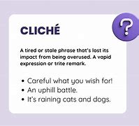 Image result for Cliche Examples