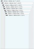 Image result for 8 5 x 11 paper sizes templates