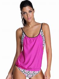 Image result for Hot Pink Tankini
