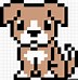 Image result for Pixel Art Excel Dog