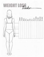 Image result for Weight Loss Body Measurement Sheet