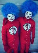Image result for Thing 1 and Thing 2 Athstetic Makeup