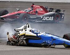 Image result for Car Hit by Tire Indy 500
