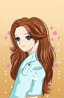 Image result for Drawing of Pretty Girl with Brown Hair