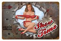 Image result for Pin Up Vintage Metal Signs
