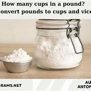 Image result for How Many Cups Make a Pound