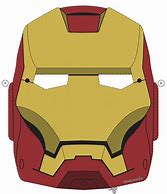 Image result for Iron Man Mask Cut Out