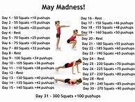 Image result for Push-Up Squat Challenge