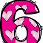 Image result for Printable Colored Number 6