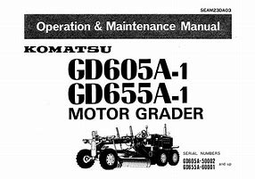 Image result for Komatsu Gd37 Operation and Maintenance Manual PDF