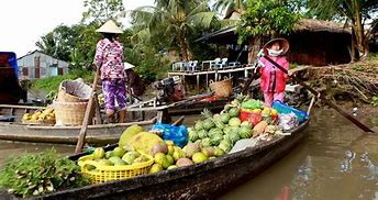 Image result for Vietnam Boat Market