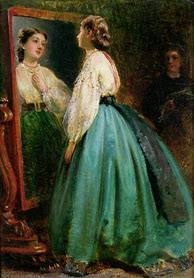Image result for Victorian Painting Art Mirror Vanity