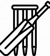 Image result for Outline of Cricket Wicket