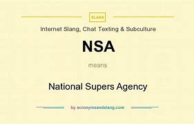 Image result for NSA Slang