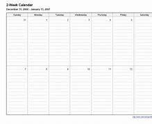 Image result for Make a Two Week Calendar