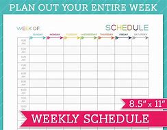 Image result for Custom Weekly Calendar Printable