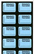 Image result for Court Reporter Exhibit Stickers