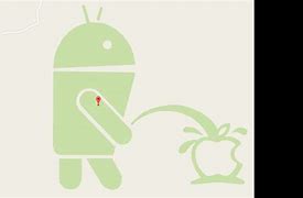 Image result for Android Pee On Apple Logo