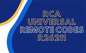 Image result for Find RCA Universal Remote Codes